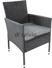 Załaduj obraz do przeglądarki galerii, Zestaw ogrodowy stół i 6 krzeseł popiel FLORENCJA E1044 di selvio