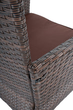 Załaduj obraz do przeglądarki galerii, Zestaw ogrodowy stół i 8 krzeseł brązowy FLORENCJA