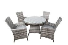 Załaduj obraz do przeglądarki galerii, Zestaw ogrodowy stół fotele popiel COCO 7 E1051