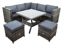 Załaduj obraz do przeglądarki galerii, Zestaw ogrodowy 7-osobowy technorattanowy wypoczynek COCO 2 E1047