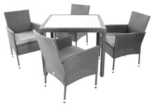 Załaduj obraz do przeglądarki galerii, Zestaw ogrodowy stół i 4 krzesła  z poduchami  RAVENNA E1042
